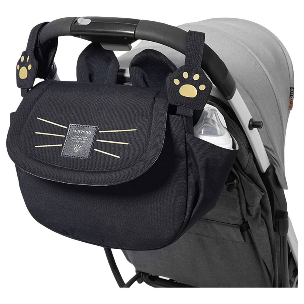 Sunveno - Meow Stroller Diaper Bag - Black