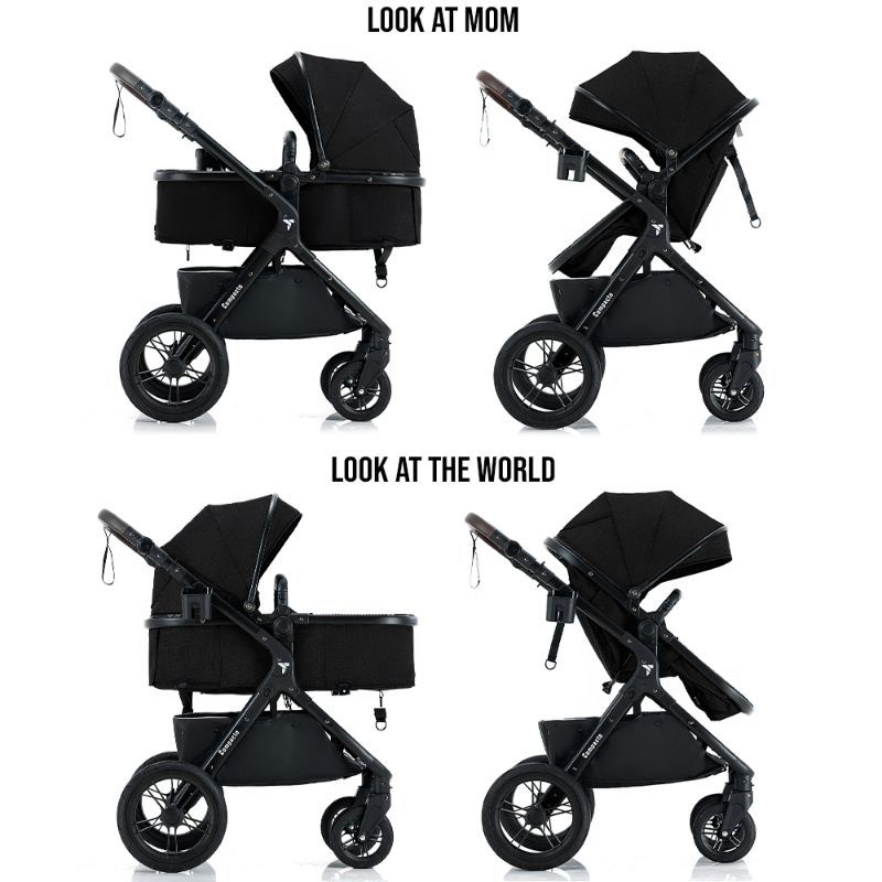 Teknum - 3-in-1 Compacto Travel Stroller - Black