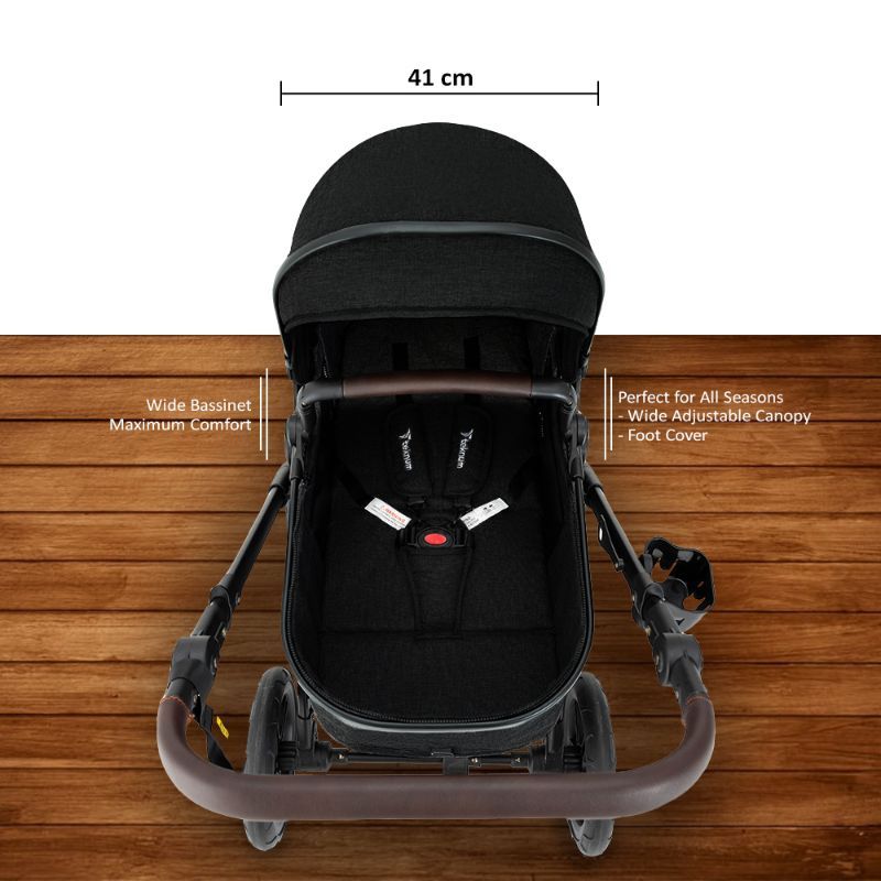 Teknum - 3-in-1 Compacto Travel Stroller - Black