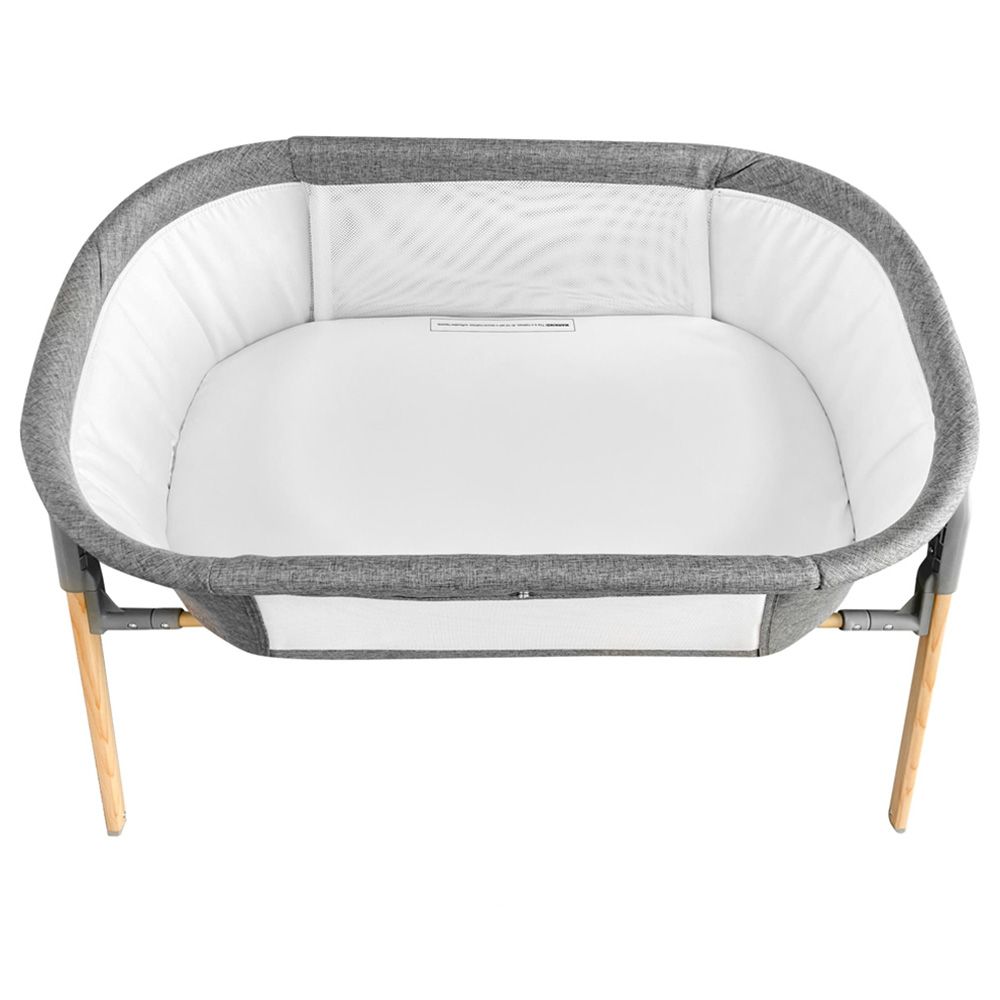 Teknum - 3-in-1 Baby Rocker Bassinet With Mosquito Net - Grey