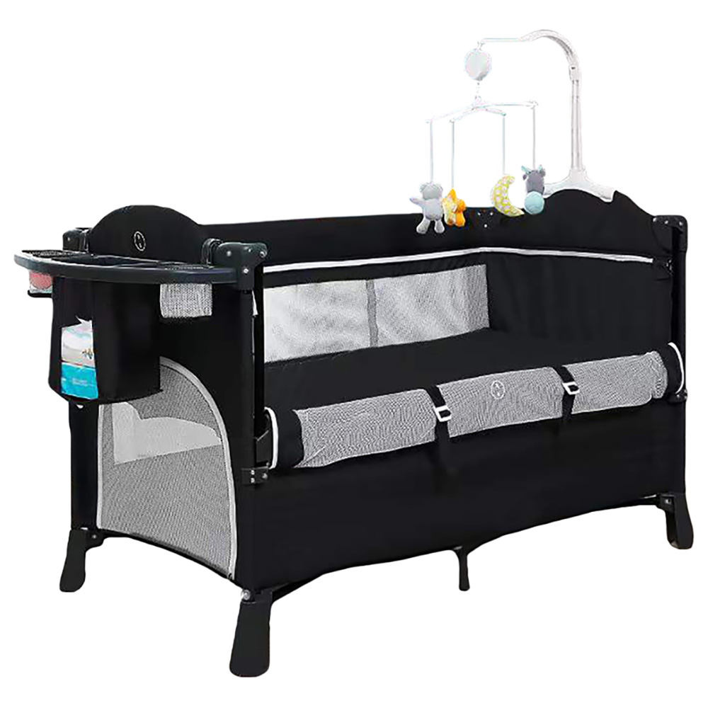 Teknum 4 in 1 Baby Bedside Co Sleeper Bassinet Black Buy at Best Price from Mumzworld