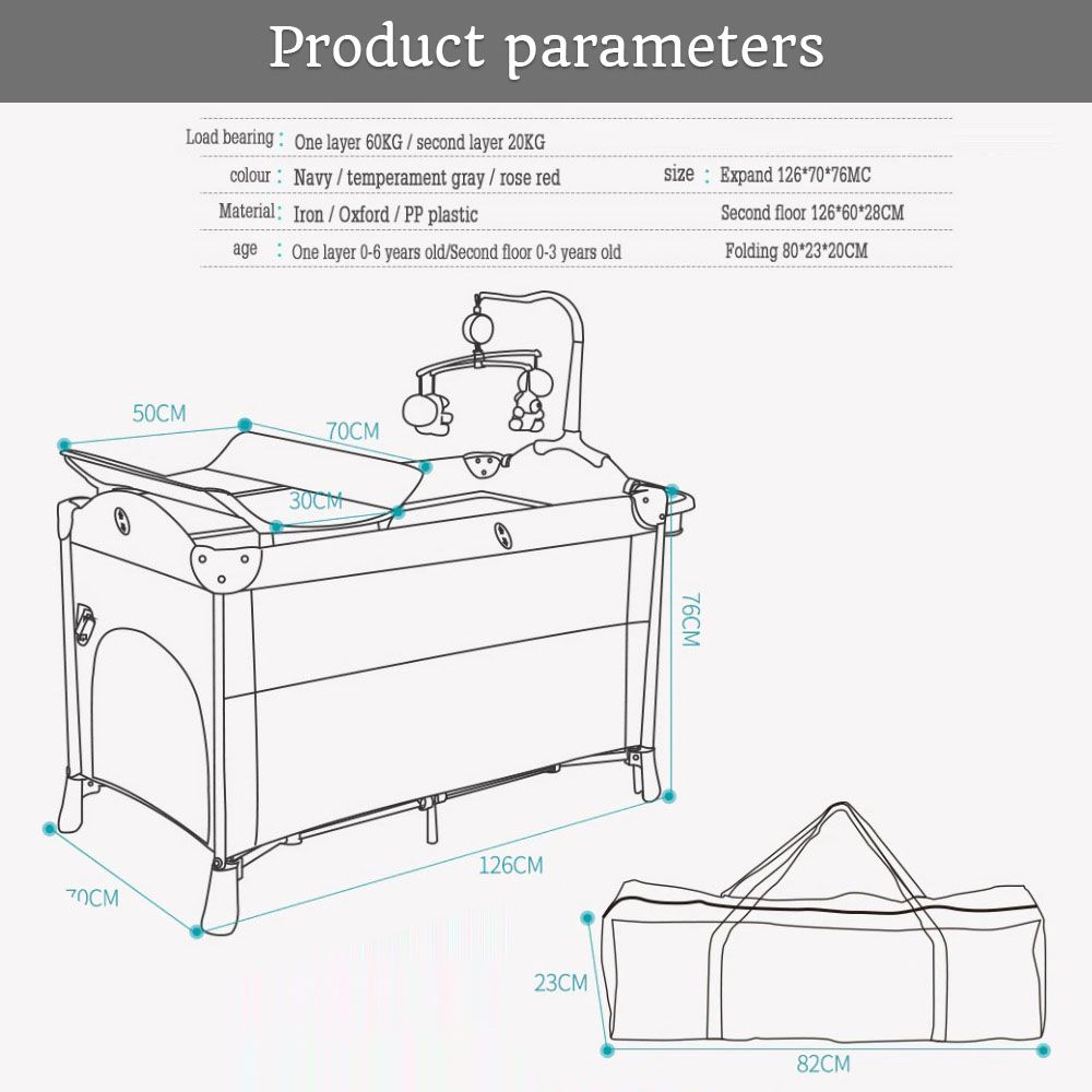 Teknum - 4-in-1 Baby Bedside Co-Sleeper Bassinet - Black