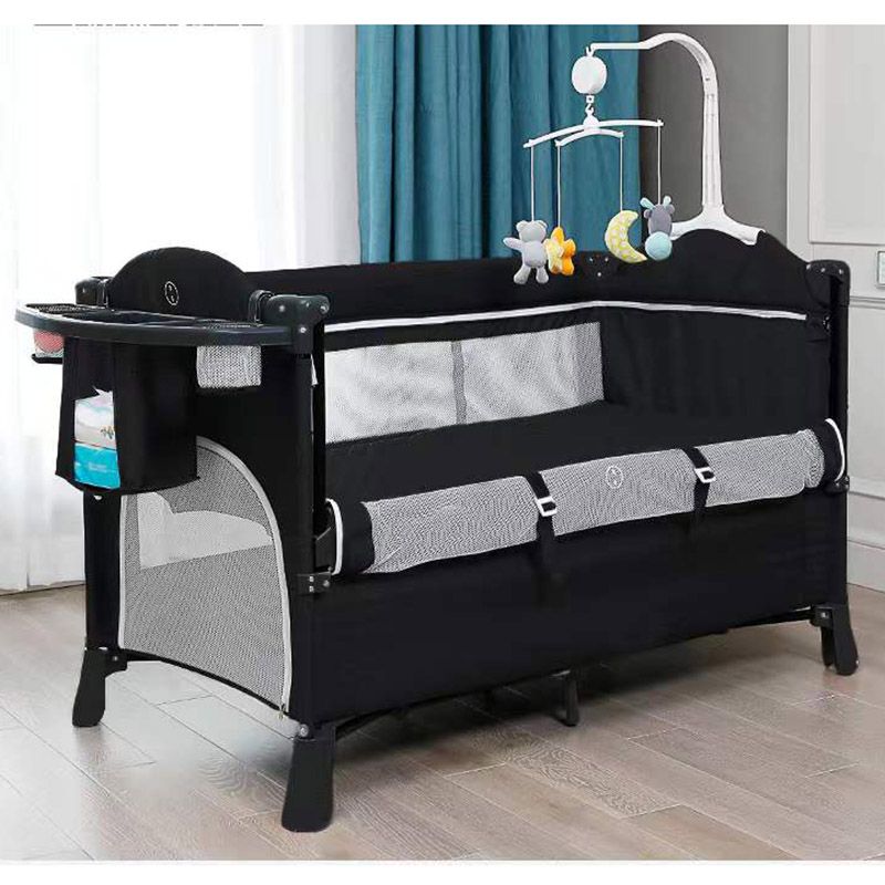 Teknum - 4-in-1 Baby Bedside Co-Sleeper Bassinet - Black