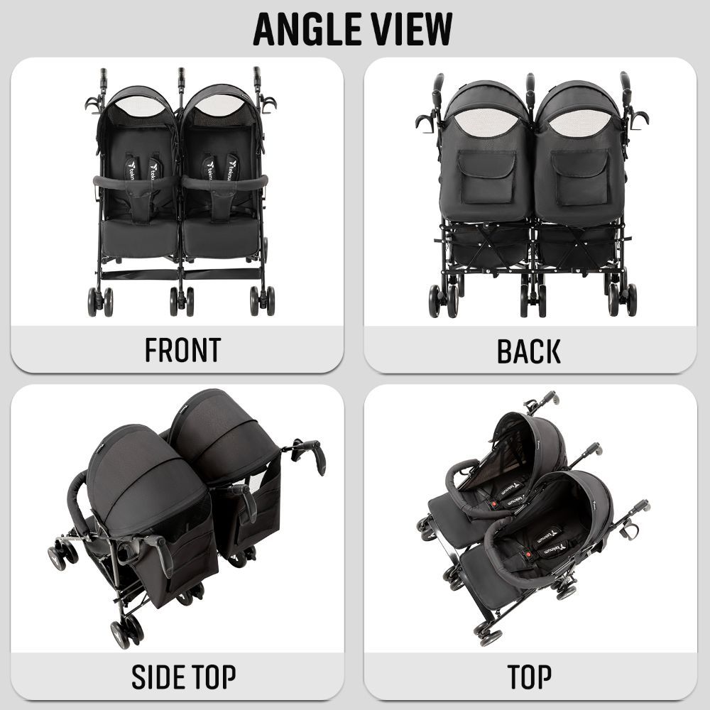 Teknum - Twin Stroller Fellow - Black