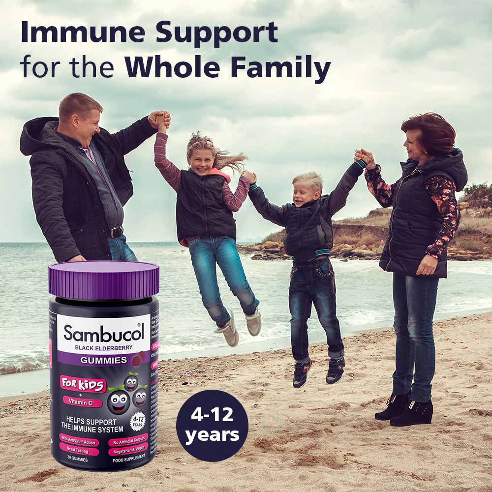 Sambucol - Kids Gummies + Immuno Forte Gummies - Family Immunity Power Pack