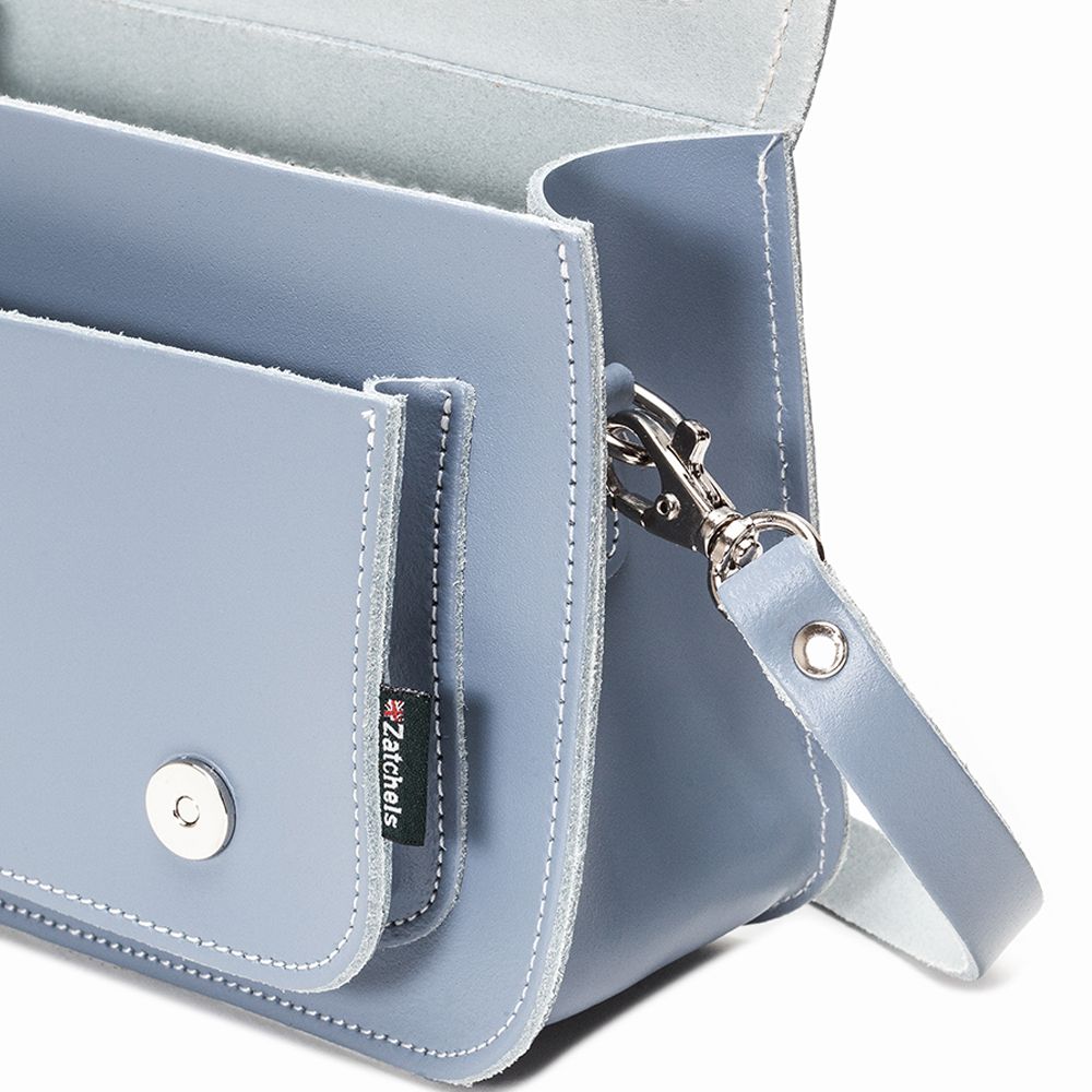 Zatchels - Lilac Grey Micro Satchel