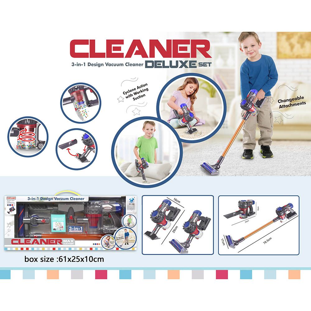 Little Learners - 3-In-1 Electric Vacuum Cleaner Roleplay Toy (Exclusive)