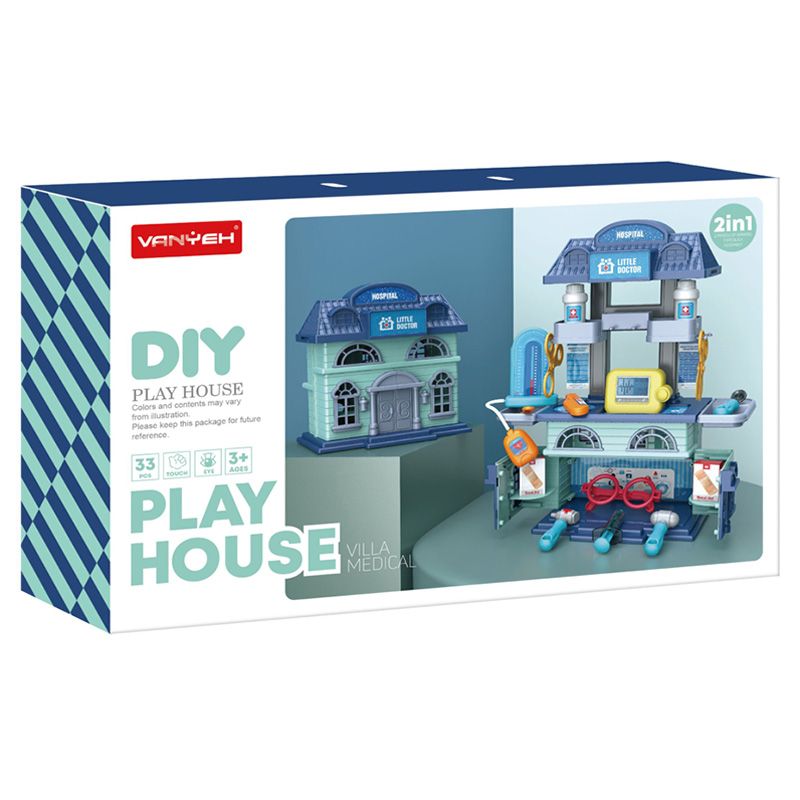 Little Learners - Doctor Set Play House 33Pcs (Exclusive)