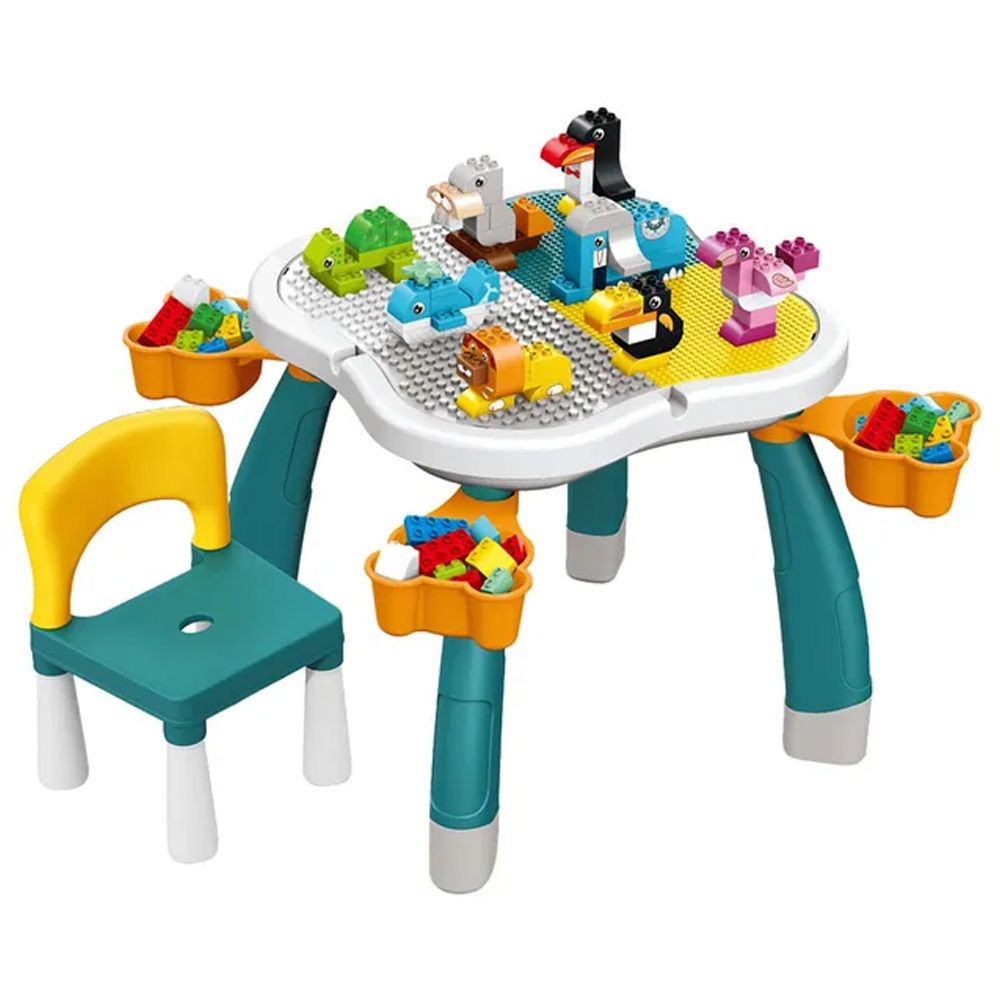 Little Learners - Blocks Table & Chair Multi Functional (Exclusive)