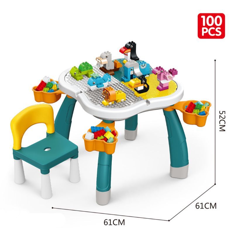 Little Learners - Blocks Table & Chair Multi Functional (Exclusive)