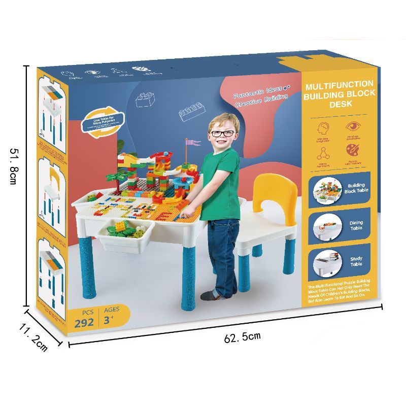 Little Learners - Building Block Table & Chair Multifunctional (Exclusive)