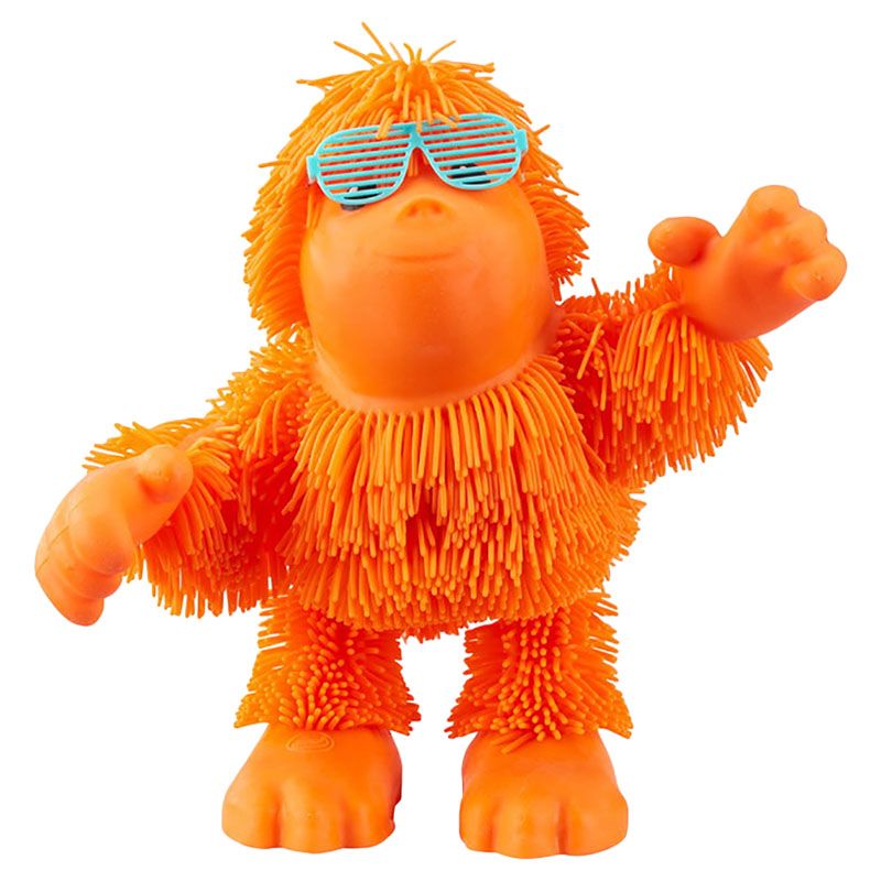 Jiggly Pup - Tan Tan Rubbery Dancing Orangutan - 25cm - Orange