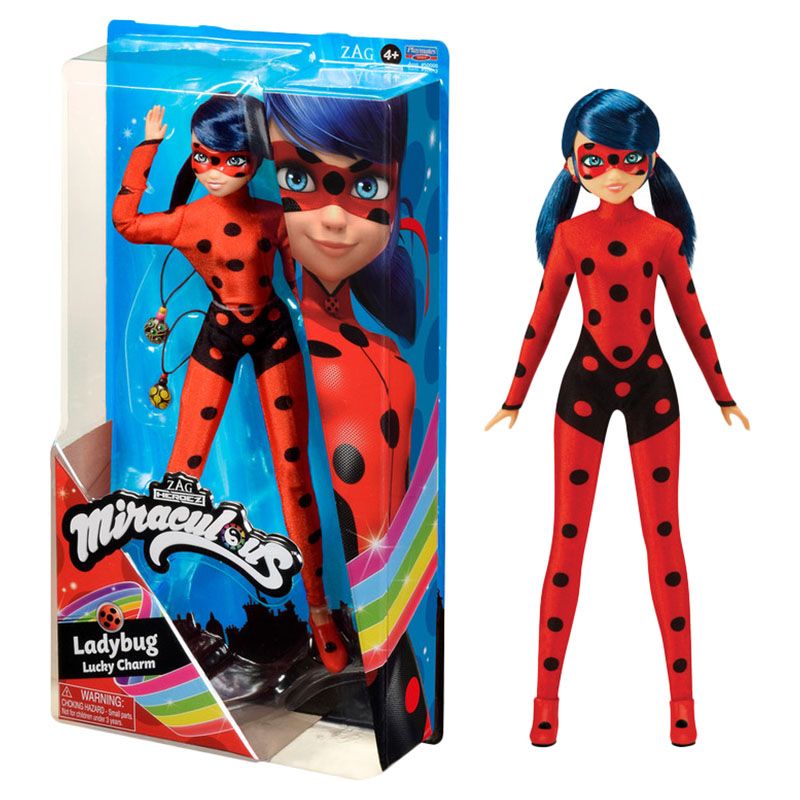 Miraculous - Lady Bug Lucky Charm Fashion Doll - 10.5-Inch