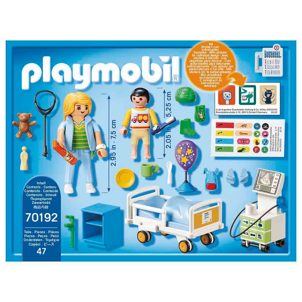 Playmobil - City Life Children's Hospital Room Set - 47pcs