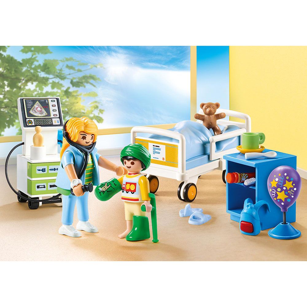 Playmobil - City Life Children's Hospital Room Set - 47pcs