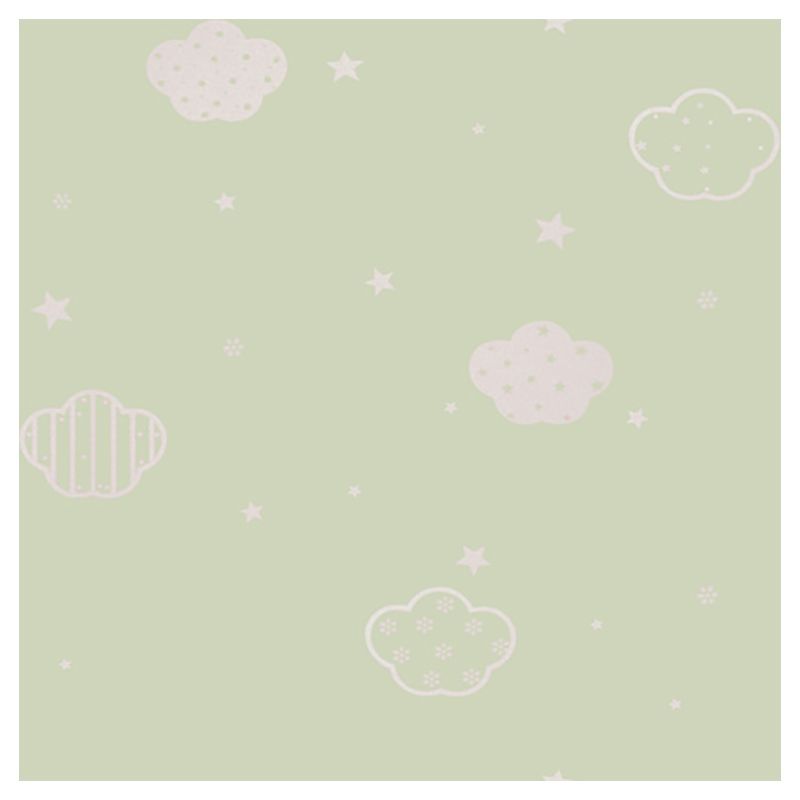 Fujikawa - Clouds Children Wallpaper - Green