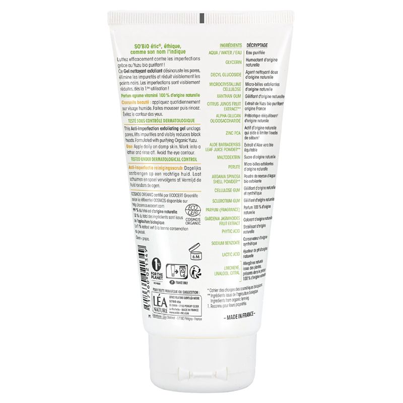 So Bio - Anti-Imperfection Exfoliating Gel - 150ml