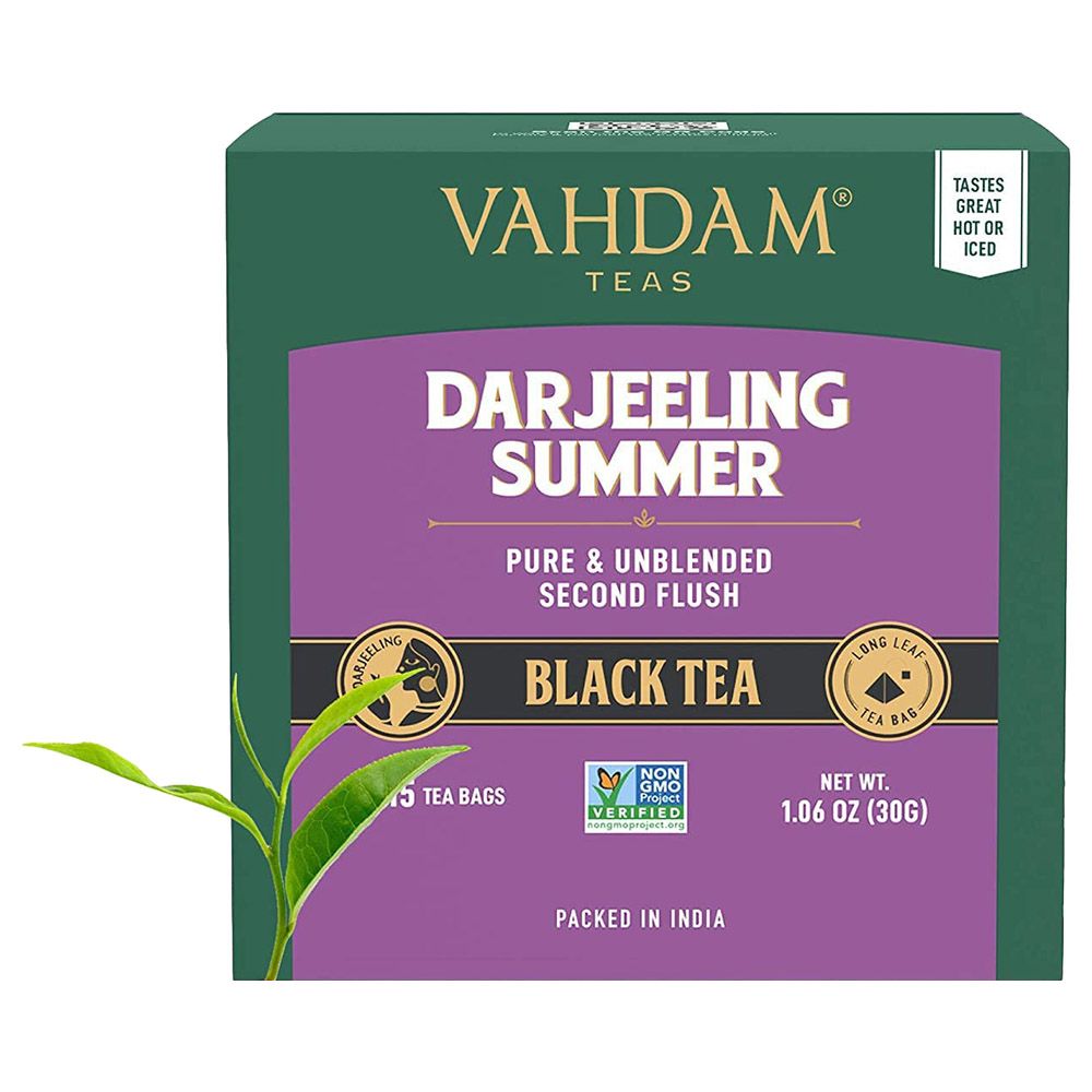 Vahdam - Darjeeling Summer Black Tea - 30g - 15 Tea Bags