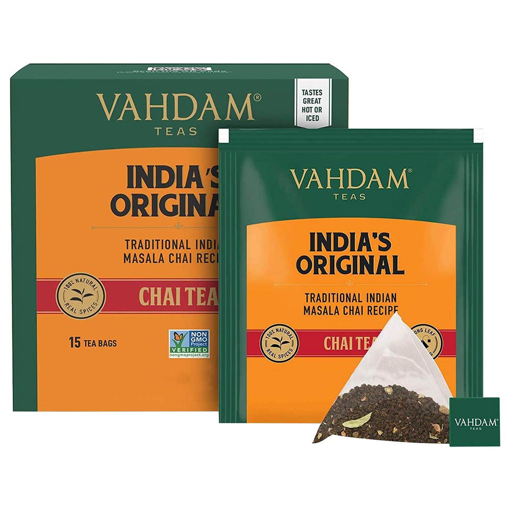 Vahdam - India's Original Masala Chai Tea - 30g - 15 Tea Bags