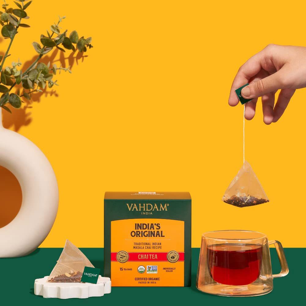 Vahdam - India's Original Masala Chai Tea - 30g - 15 Tea Bags