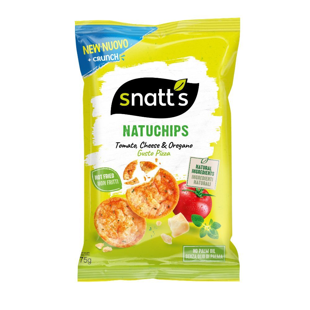 Snatt's Popped Chips With Tomato, Cheese & Oregano 75gm