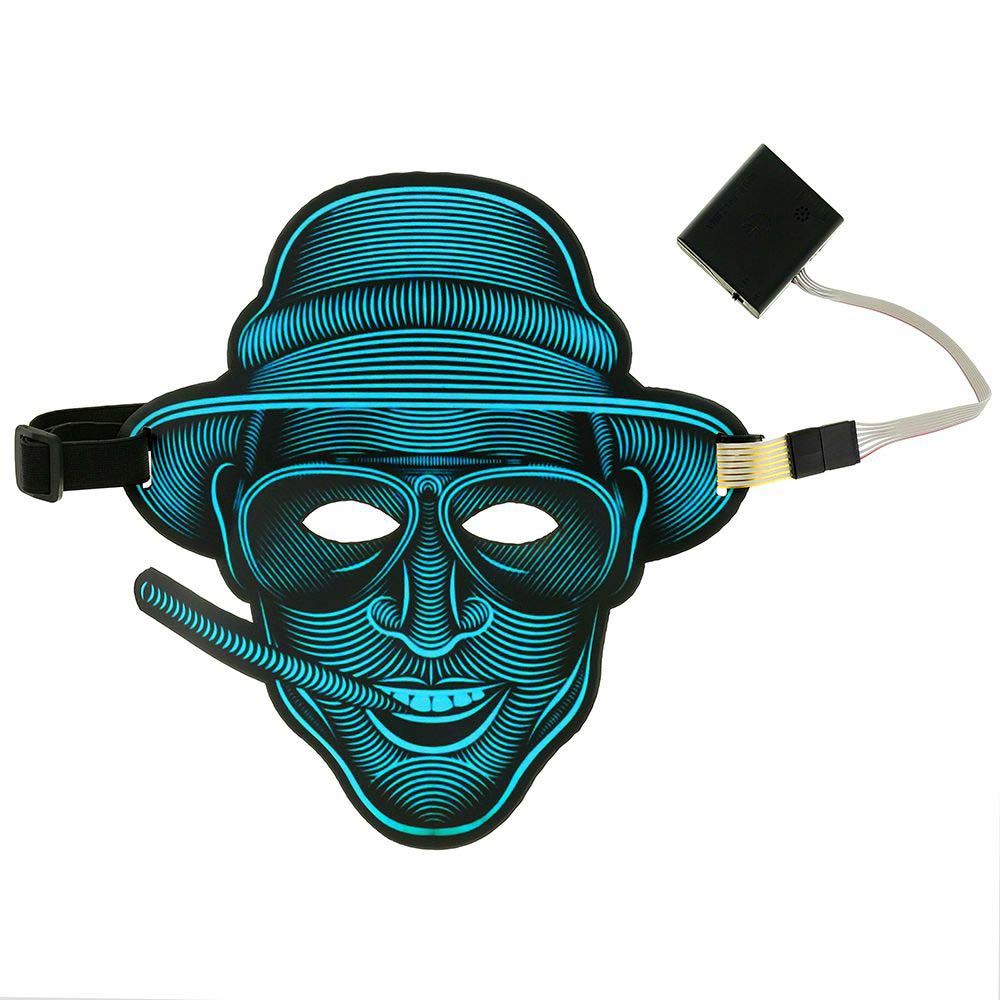 Treasure Box - The Sound Reactive LED Mask -  Man Smoking