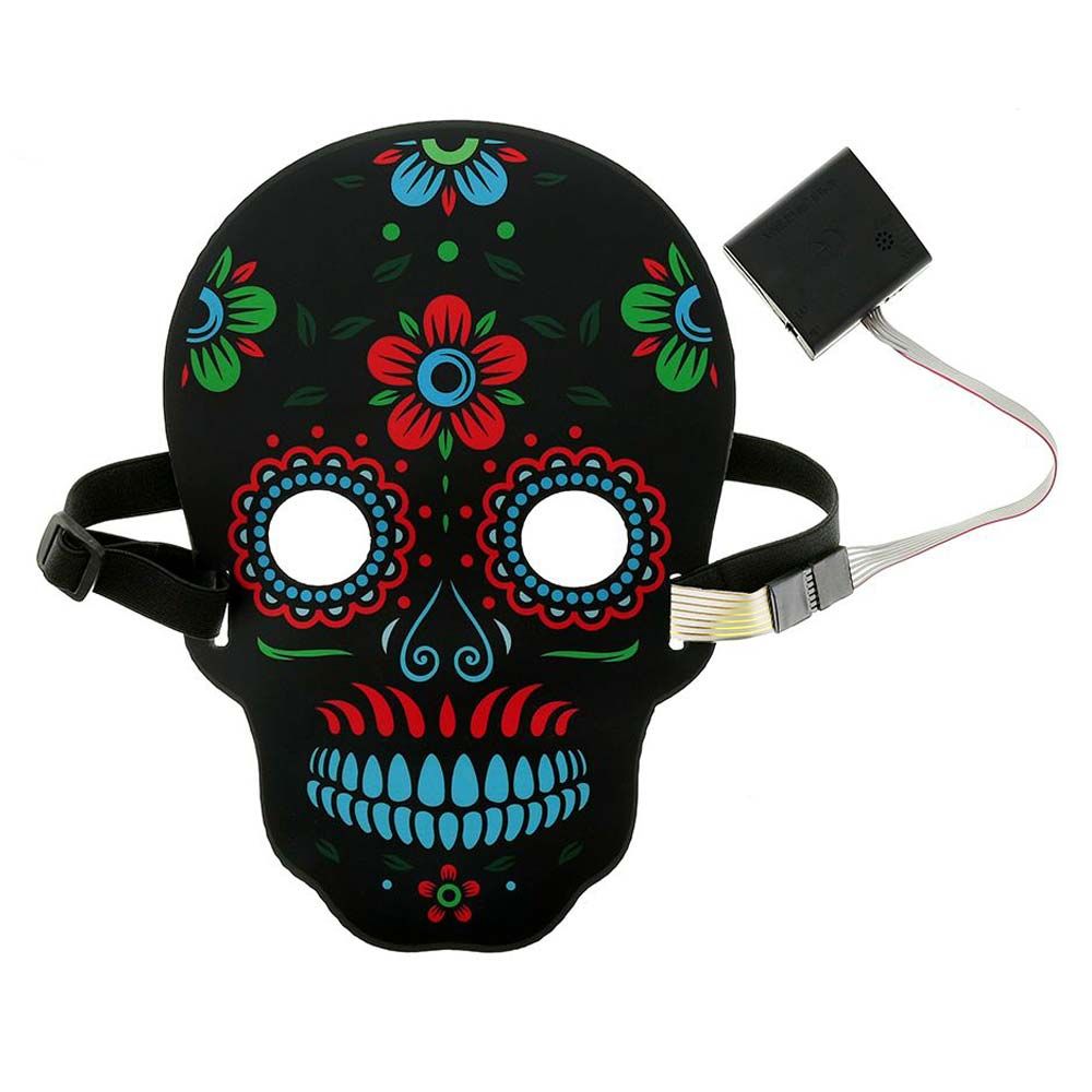 Treasure Box - The Sound Reactive LED Mask -  Skull Flower