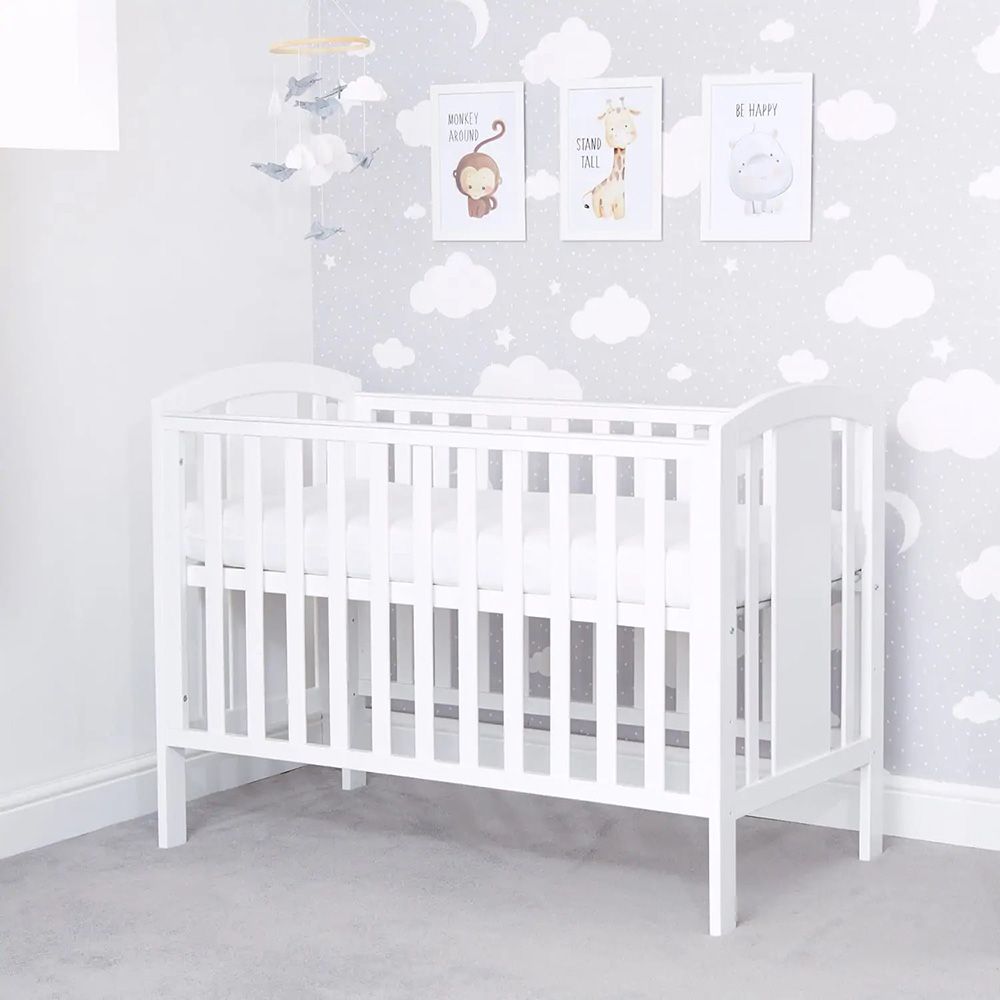 Baby Elegance - Laba Wooden Cot - White