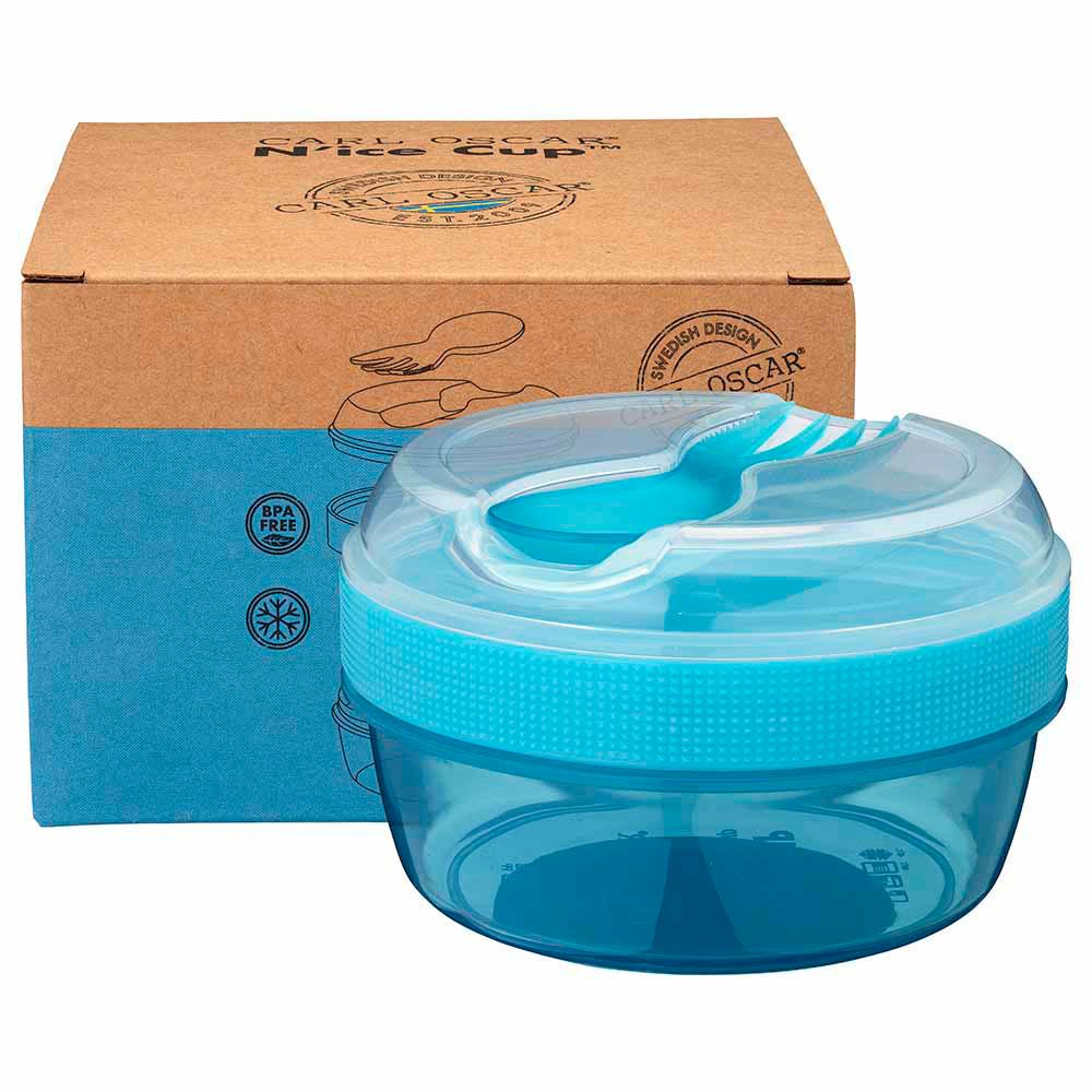 Carl Oscar - Snack Box With Cooling Disc (N'ice Cup) - Turquoise