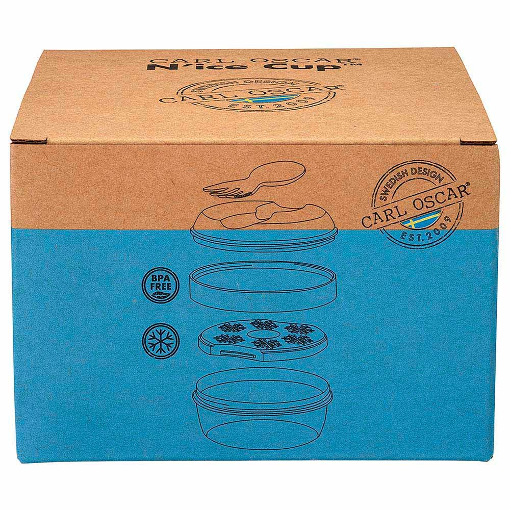 Carl Oscar - Snack Box With Cooling Disc (N'ice Cup) - Turquoise