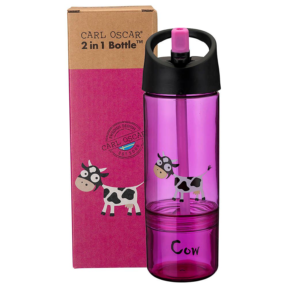 Carl Oscar - 2-In-1 Kids Water Bottle 180ml - Purple