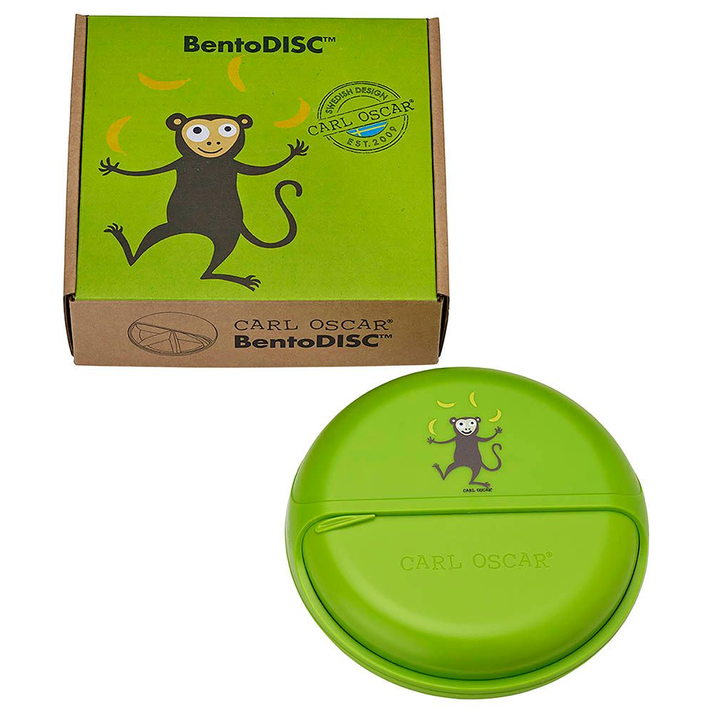 Carl Oscar - 5 Compartments Kids Bento Disc -Lime