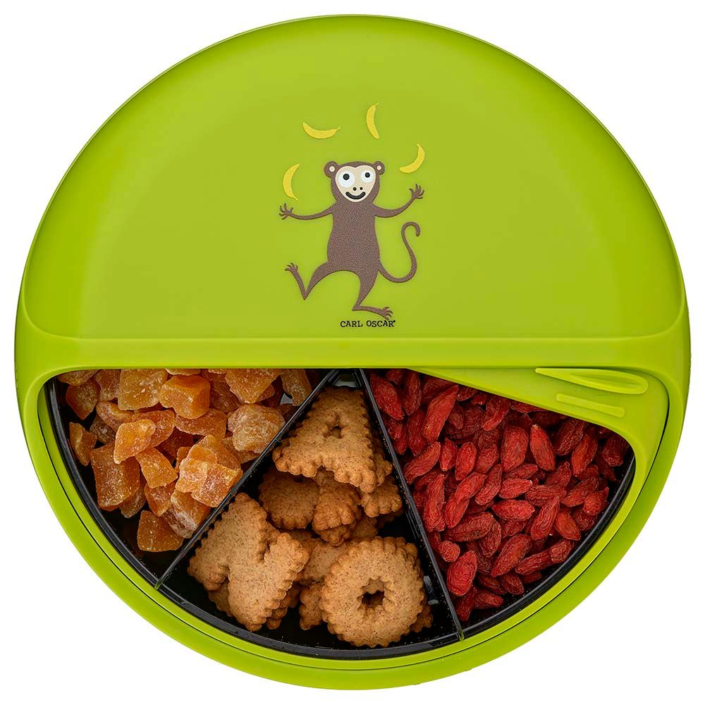 Carl Oscar - 5 Compartments Kids Bento Disc -Lime