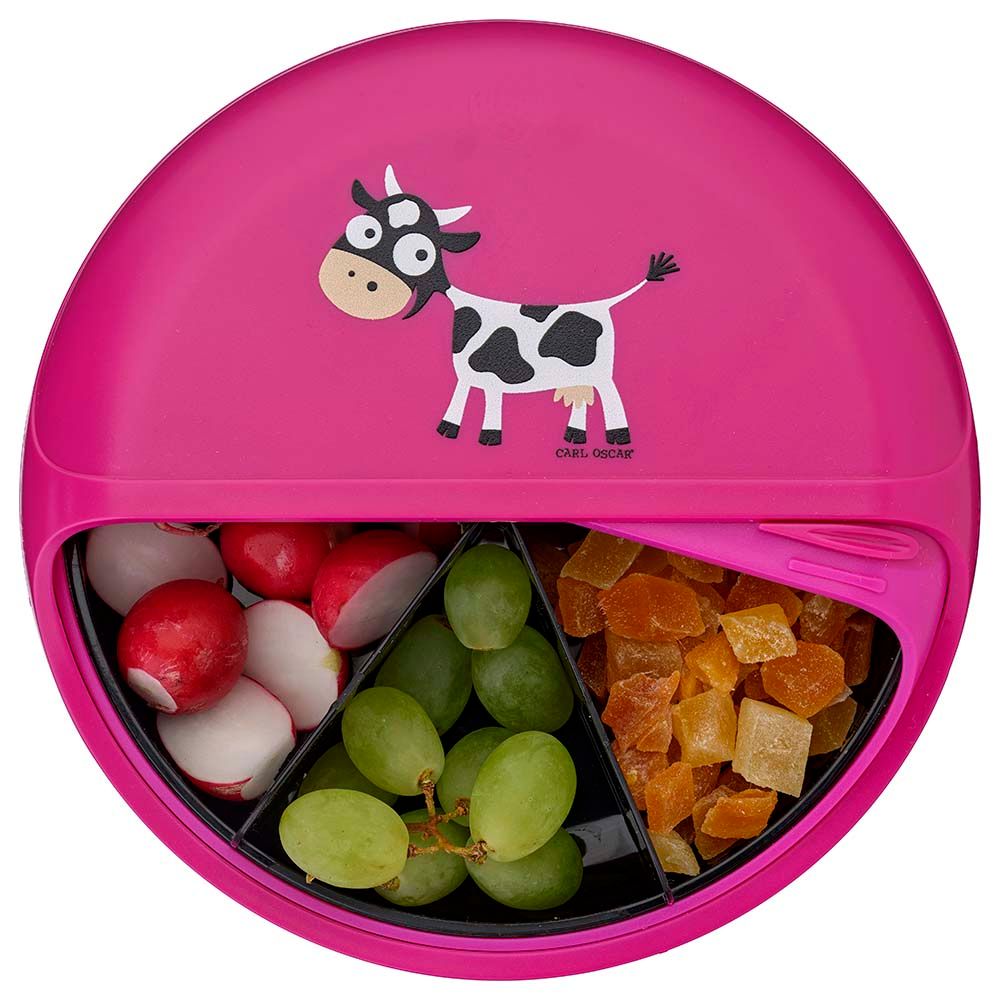 Carl Oscar - 5 Compartments Kids Bento Disc - Purple