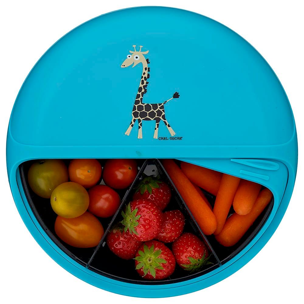 Carl Oscar - 5 Compartments Kids Bento Disc - Turquoise