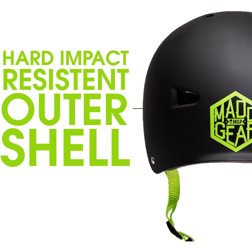 Madd Gear - Park Helmet - Black/Green