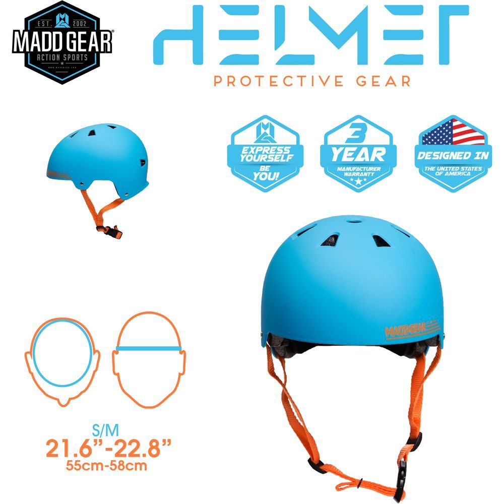 Madd Gear - Park Helmet - Blue/Red