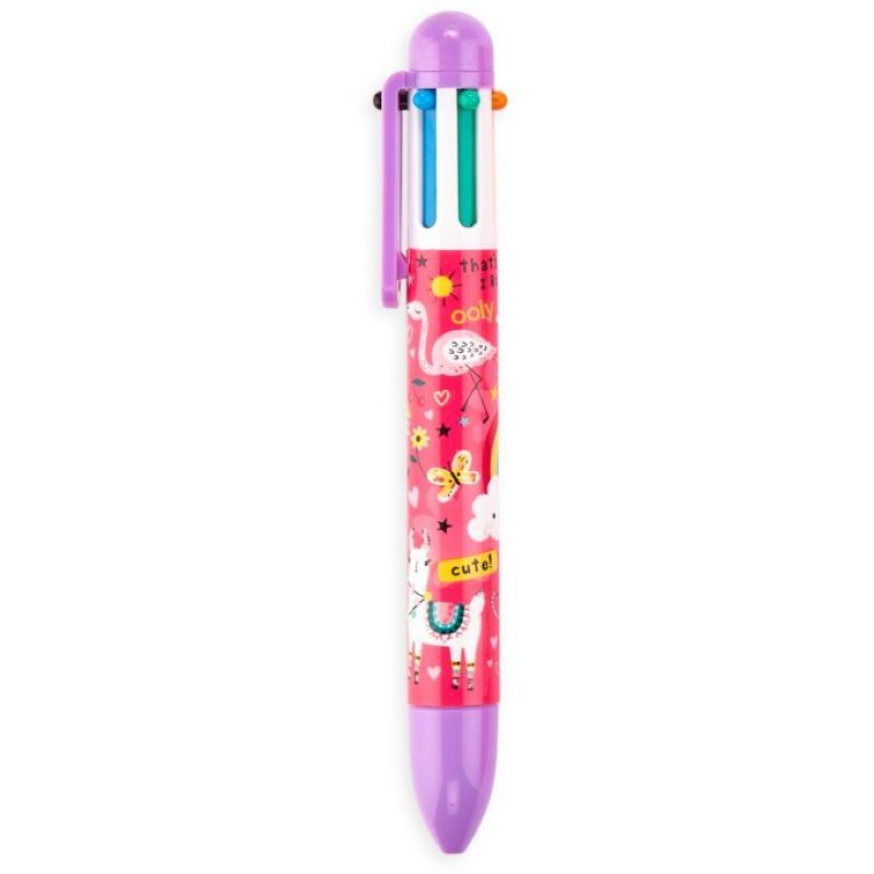 Ooly - 6 Click Pens - Funtastic Friends - Assorted