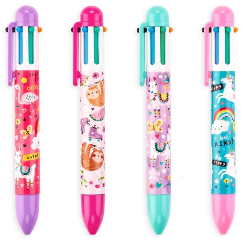 Ooly - 6 Click Pens - Funtastic Friends - Assorted