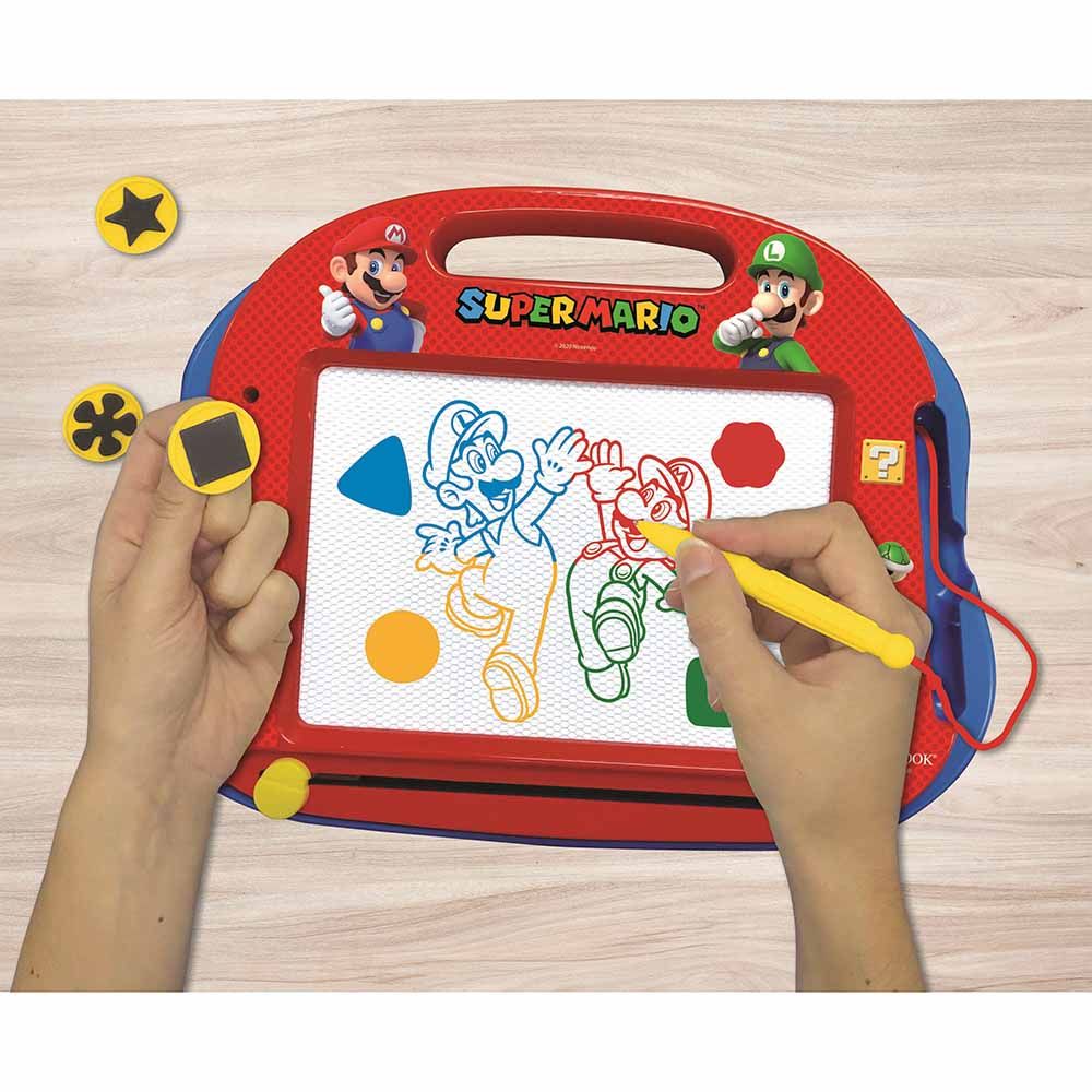 Lexibook - Super Mario Magnetic Drawing Board w/ Accessories