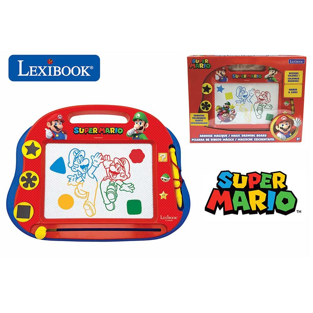 Lexibook - Super Mario Magnetic Drawing Board w/ Accessories