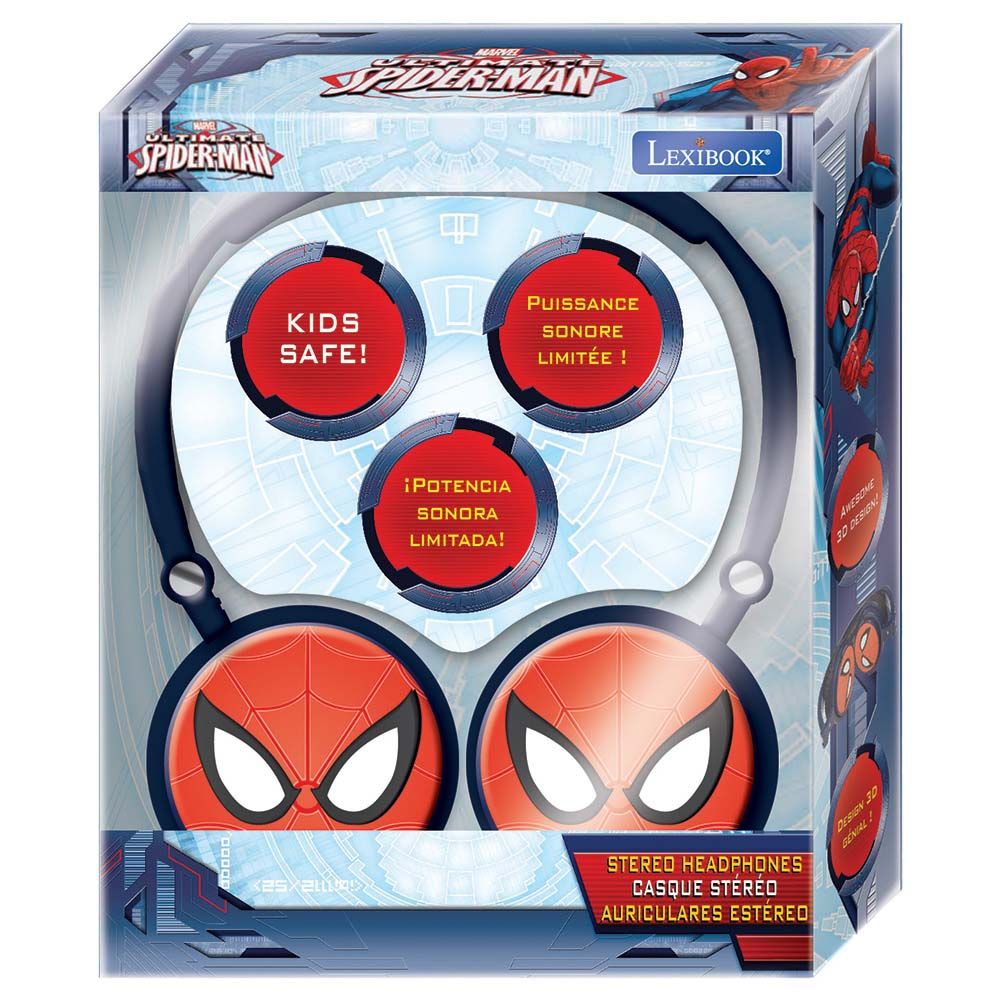 Lexibook - Spider-Man Stereo Wired Foldable Headphone