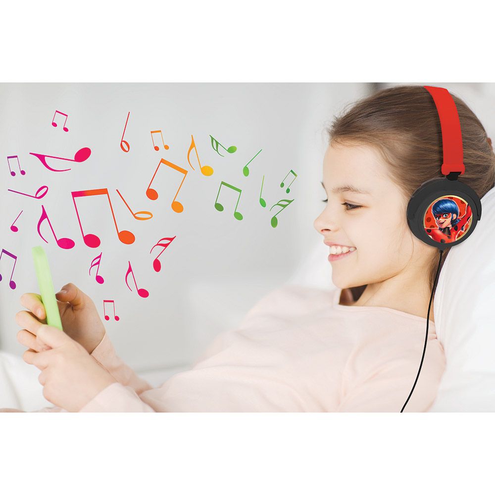 Lexibook - Miraculous Stereo Wired Foldable Headphone