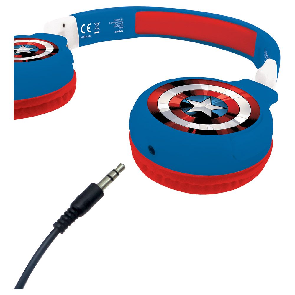 Lexibook - Avengers Design 2-in-1 Bluetooth & Wired Headphone