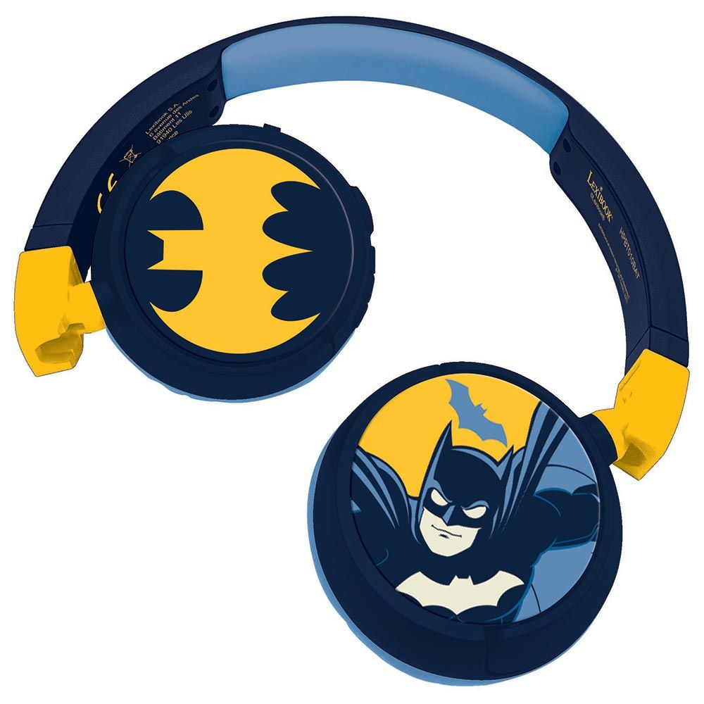 Lexibook - Batman 2-In-1 Bluetooth & Wired Foldable Headphone