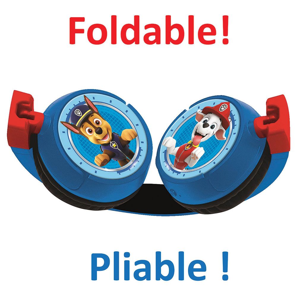 Lexibook - Paw Patrol 2-in-1 Bluetooth & Wired Foldable Headphone