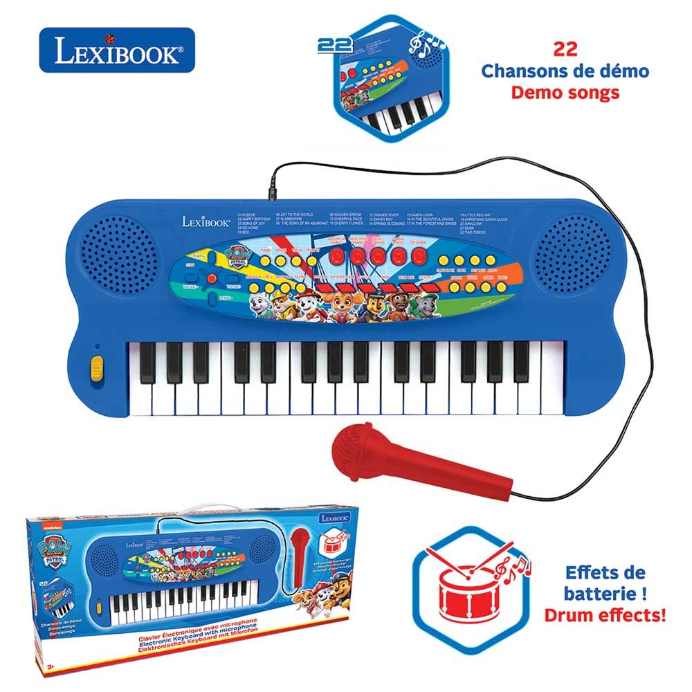 Lexibook - Paw Patrol Electronic Keyboard w/ Mic - 32 Keys