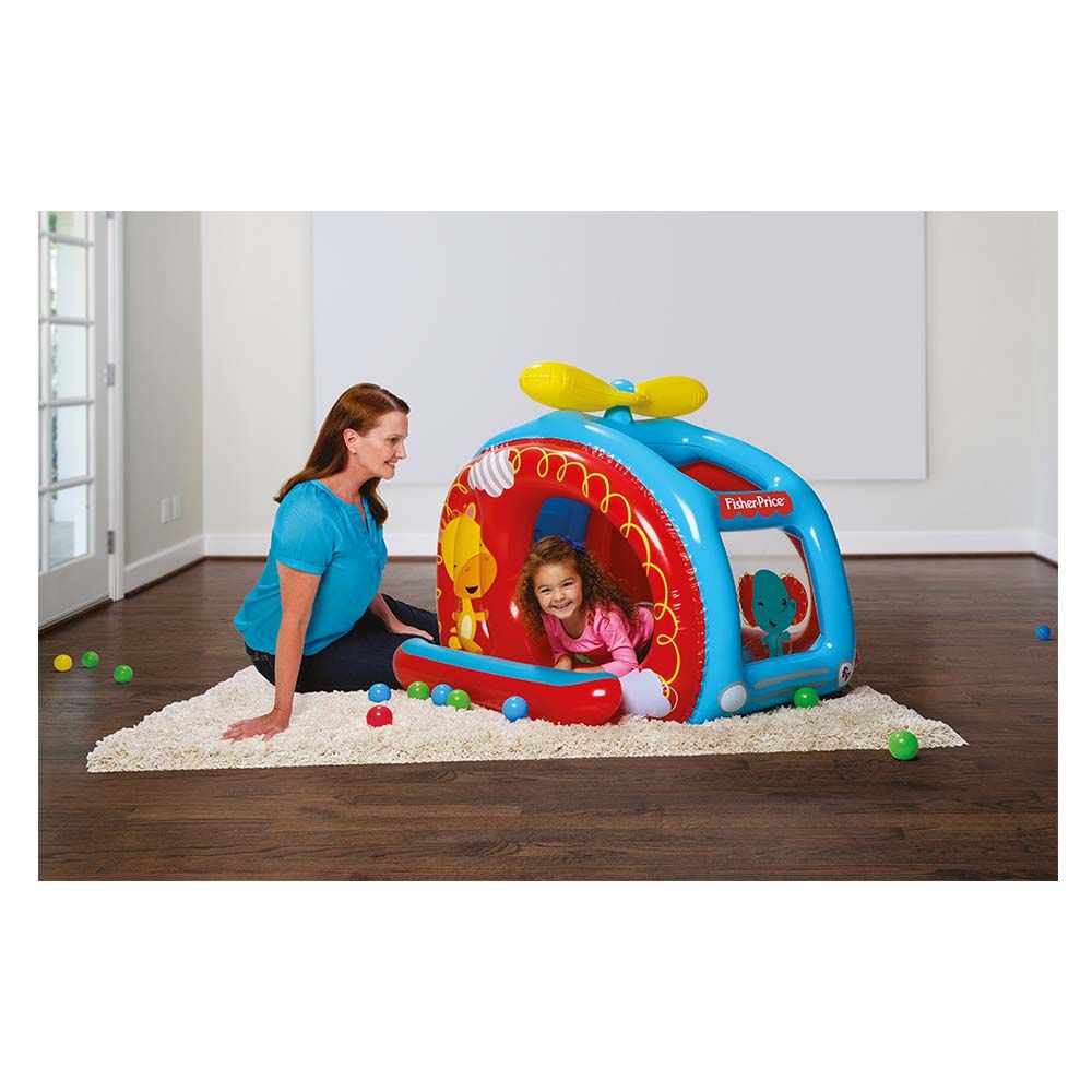 Bestway - Fisher-Price Helicopter Ball Pit - Red & Skyblue