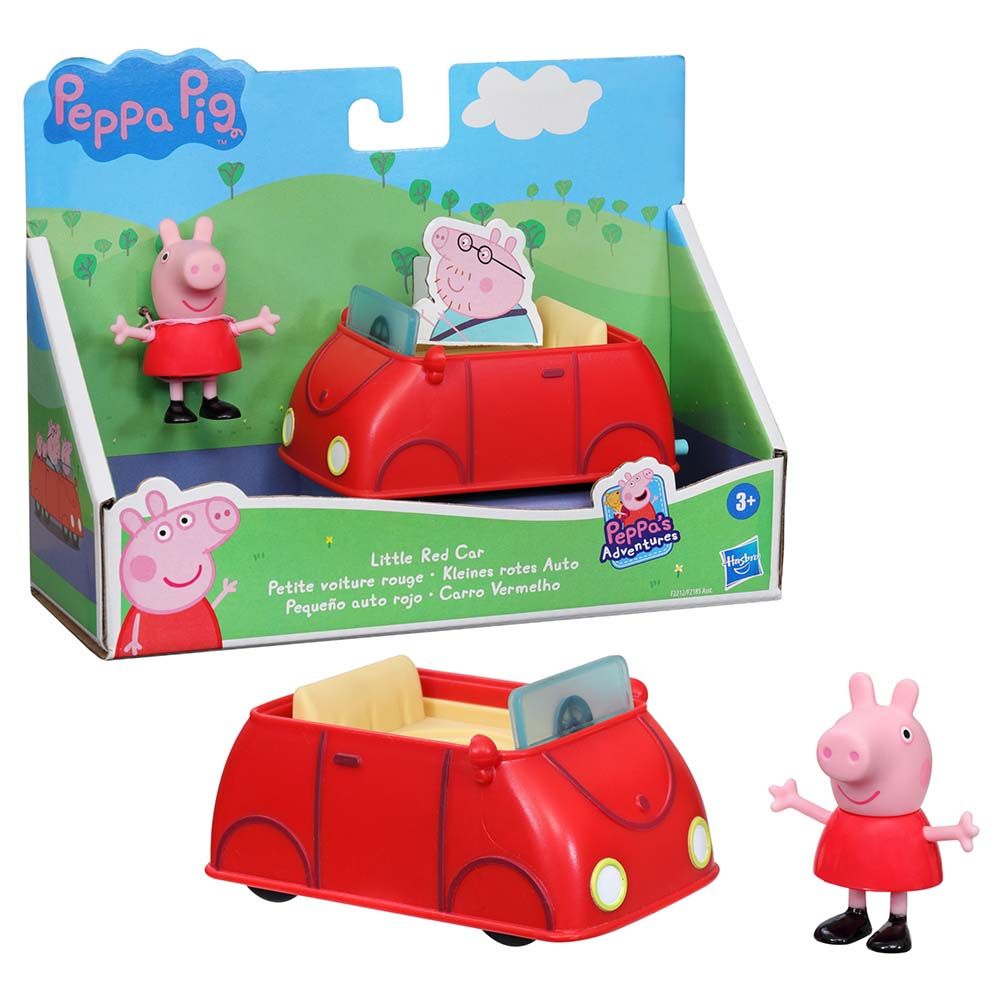 Peppa Pig - Peppa's Little Car Toy With Figure - Red