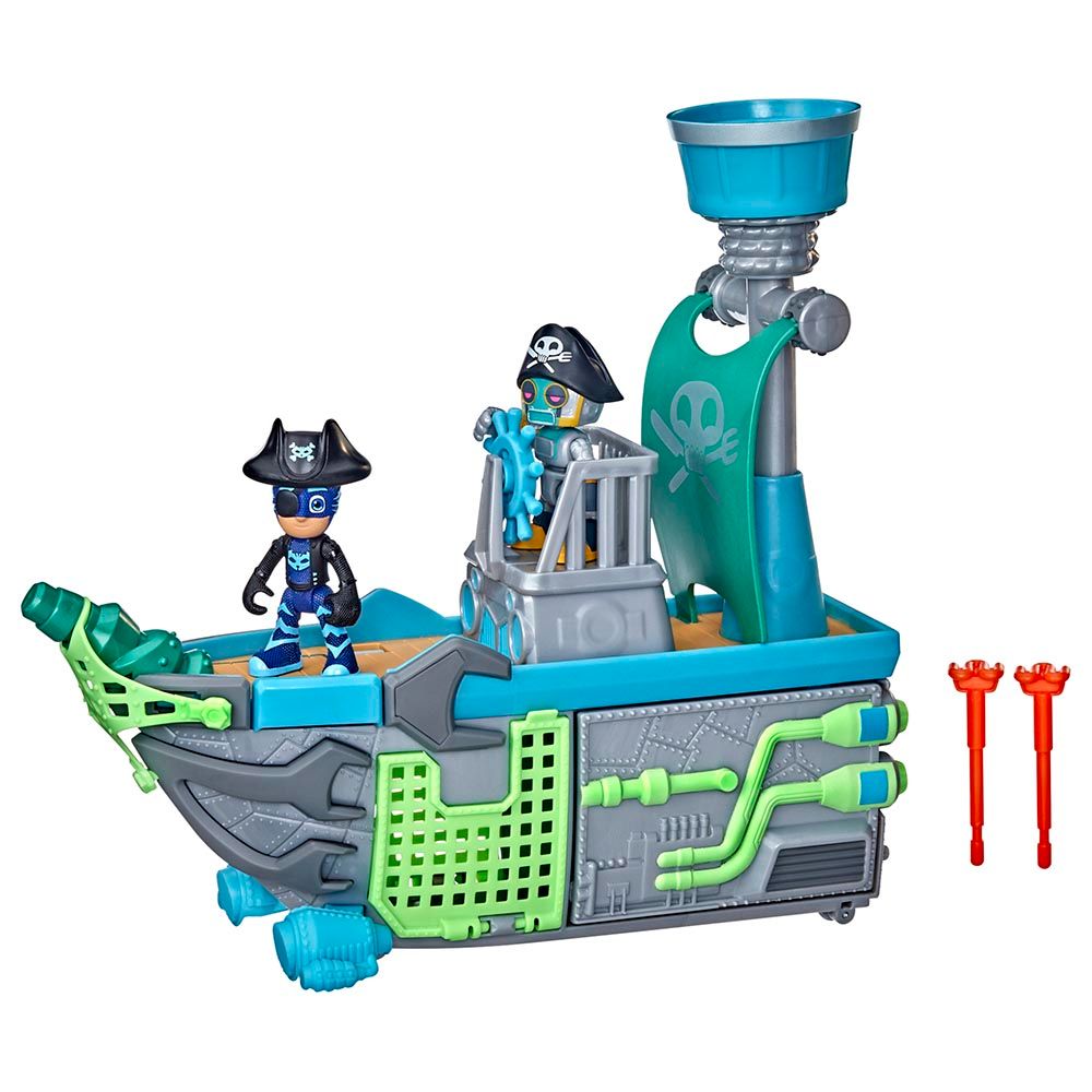 Pj Masks - Sky Pirate Battleship Vehicle Playset w/ 2 Action Figures